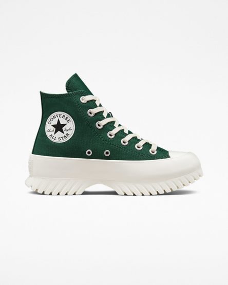 Tenis Converse Chuck Taylor All Star Lugged 2.0 Cano Alto Masculino Verdes Pretas | PT E050378